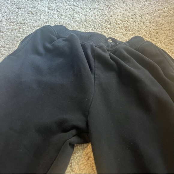 2013 MAIN LABEL OFF-WHITE YELLOW STRIPE CINCH WAIST SWEATPANTS - Picture 3 of 11